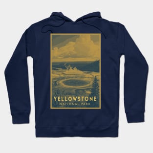 Duotone Yellowstone National Park Travel Poster Hoodie